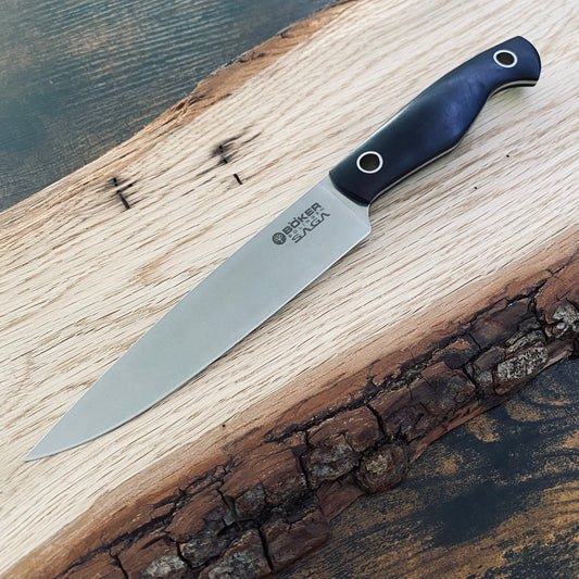 Allzweckmesser aus der Kochmesser-Serie Saga von Böker Solingen.
Kleines Kochmesser.