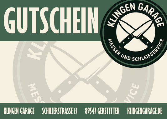 Gutschein
Geschenkideen für Männer
Geschenkideen
Gutschein für ein Messer
handgefertigte Messer
Schleifservice