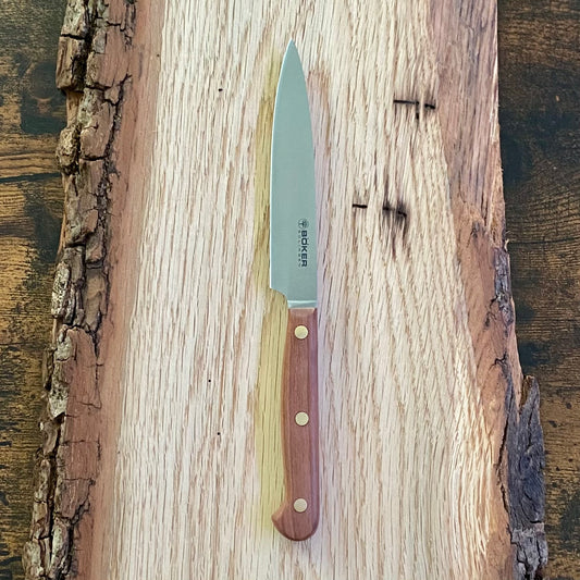Kleines Spickmesser aus der Böker Cottage-Craft Serie. Griff aus Pflaumenholz.
