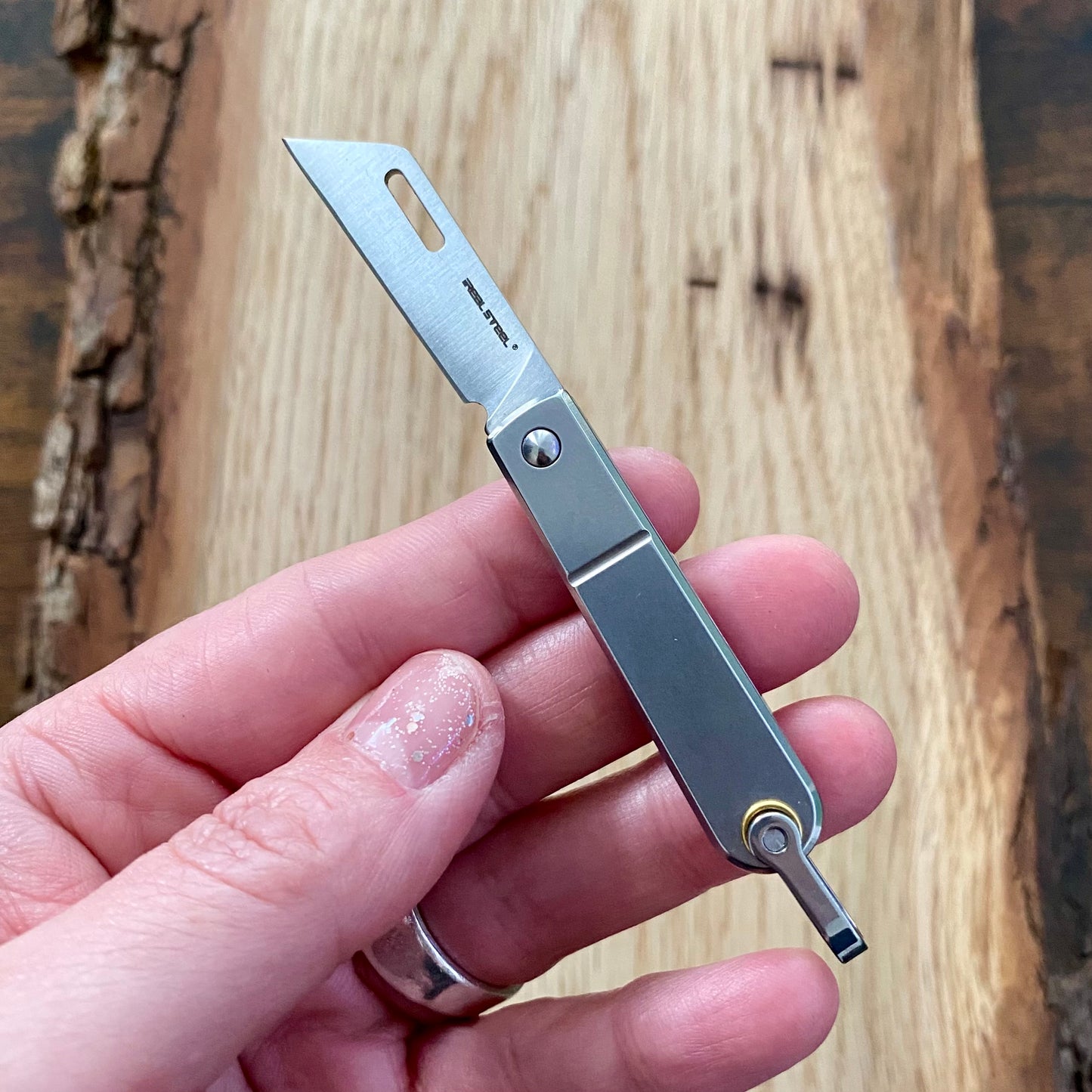 Taschenmesser Baby Barlow Satin Edelstahl.